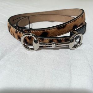GUCCI kids girls Leopard print belt